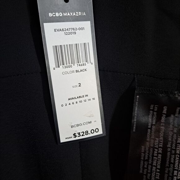 NWT BCBGMaxAzria Black Dress - Picture 7 of 11